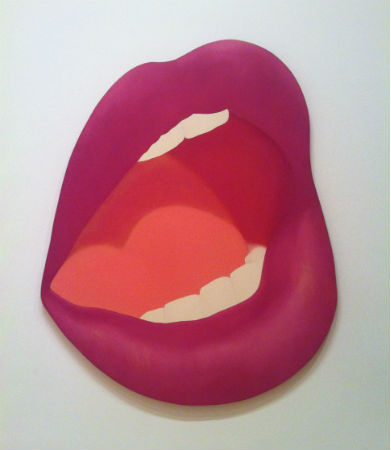 A giant mouth image that I saw at the Museum of Modern Art (MoMA)